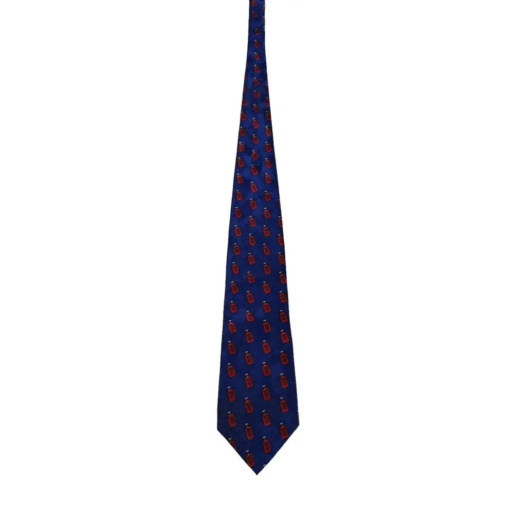Absolut Marine Absolut Vodka Vintage Rare Novelty Necktie 100% Silk